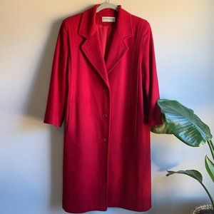 Vintage Forecaster of Boston Red Wool Coat Sz 10